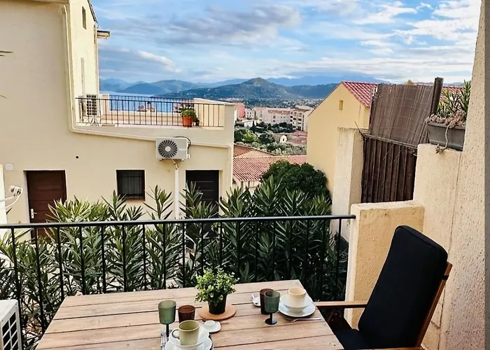 Studio Paisible, Vue Mer, Proche Du Centre Ville LʼÎle-Rousse foto